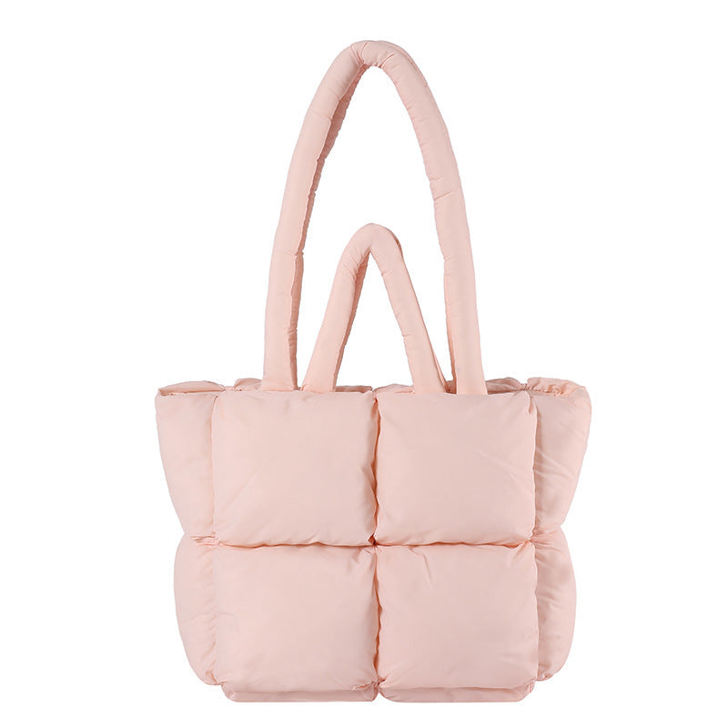 Large Capacity Soft High-grade Cotton-filled Western Style All-matching Underarm Shoulder Bag