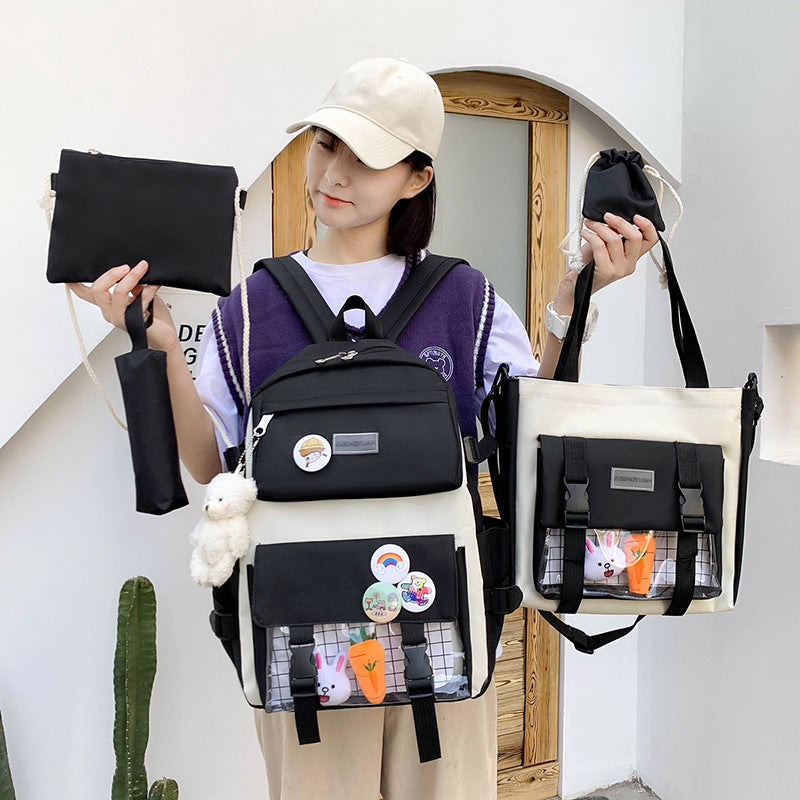 korean version of student backpack campus japanese harajuku fashion