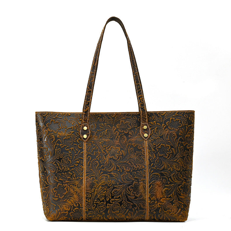 womens handbag leather print one shoulder