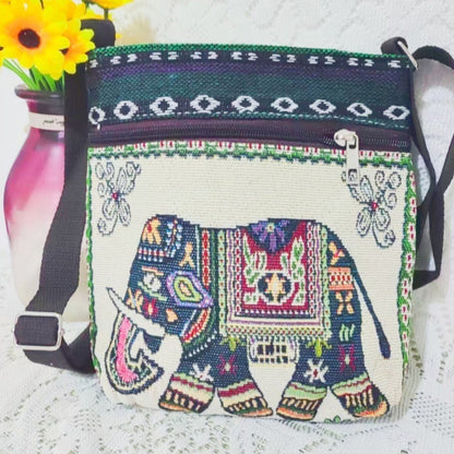 ethnic style embroidered crossbody bag cute elephant butterfly chinese style