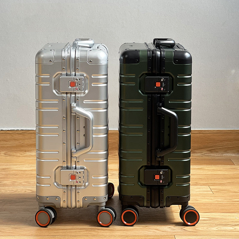 aluminum magnesium alloy trolley case universal wheel