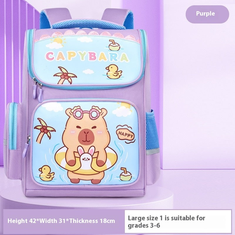 New Capabala Primary School Student Large Capacity Cute Schoolbag For Children