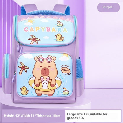 New Capabala Primary School Student Large Capacity Cute Schoolbag For Children