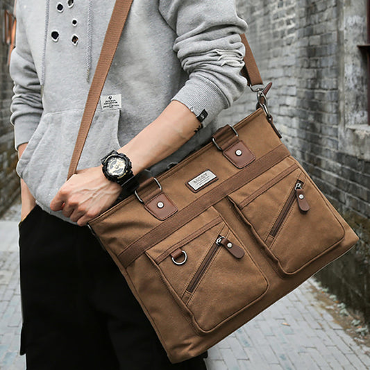 new mens handbag canvas business briefcase