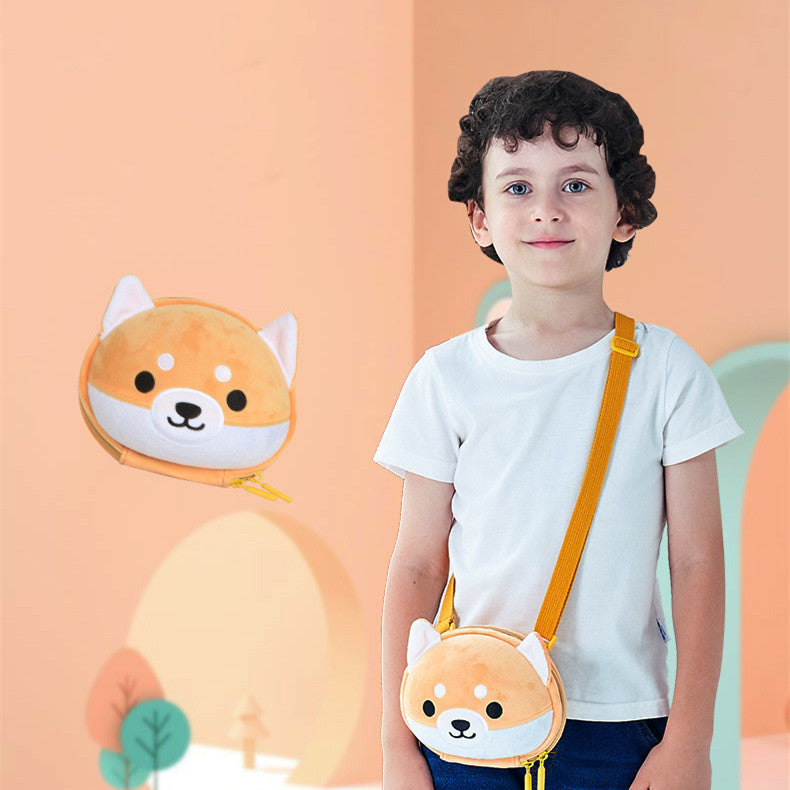 children cute shiba inu cartoon crossbody bag