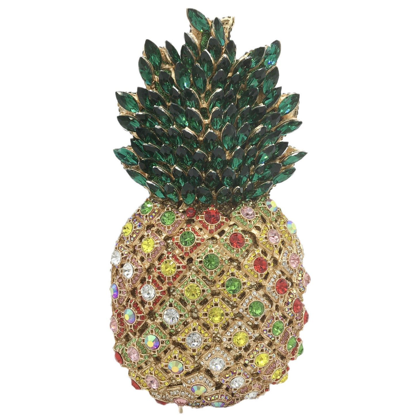 pineapple rhinestone banquet clutch