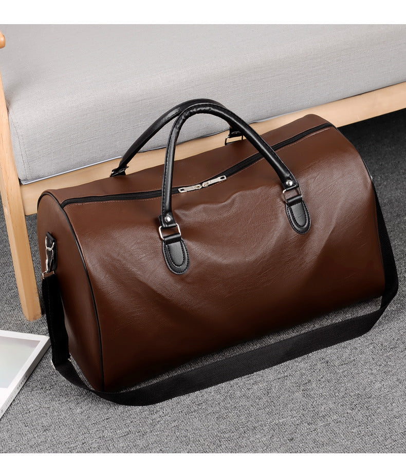 fashion commuter leather portable travel bag