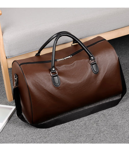 fashion commuter leather portable travel bag