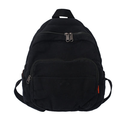 student retro wash canvas casual sen series backpack