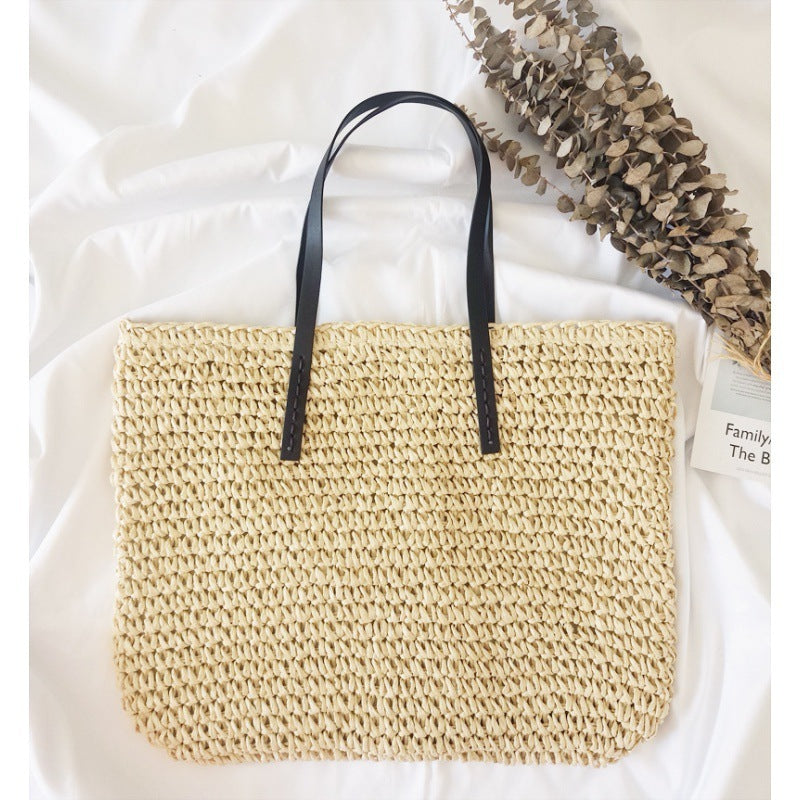 new seaside holiday woven bag portable