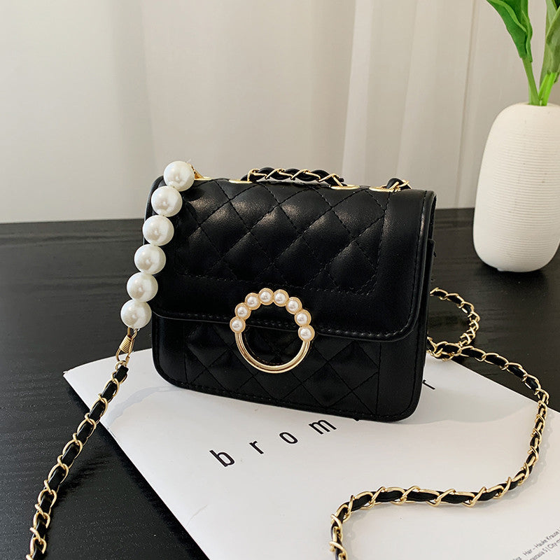 diamond chain shoulder crossbody bag