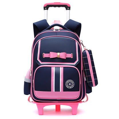 primary school children burden relieving backpack dual use