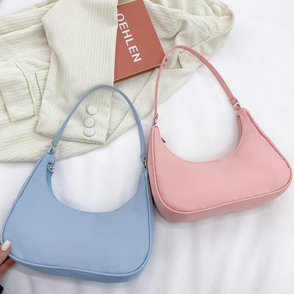 dumpling bag light small shoulder bag solid color single shoulder female bag