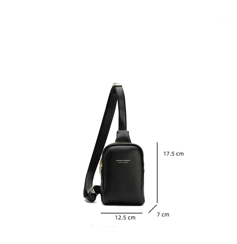 pu womens simple single shoulder crossbody bag wide shoulder strap female