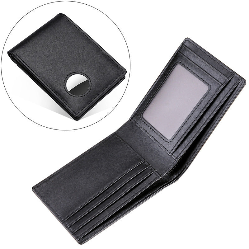 fashion men leather tracker wallet