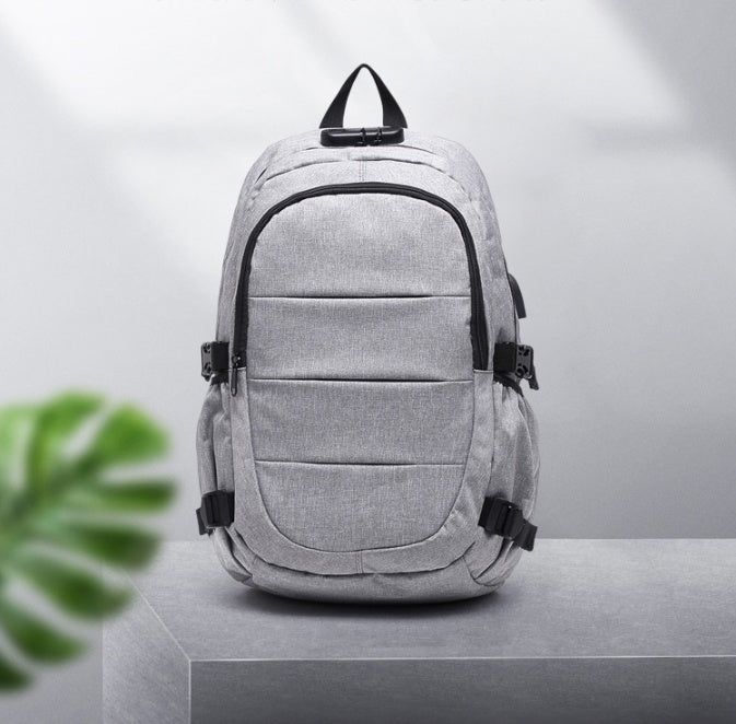 backpack password lock anti theft backpack large capacity student schoolbag business trip travel laptop bag