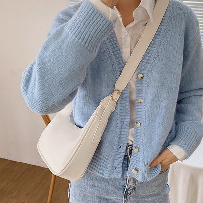womens retro armpit large capacity simple versatile handbag