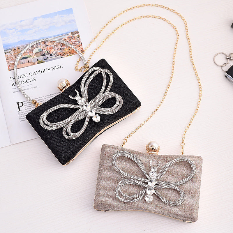 womens fashion all matching graceful bow dinner bag