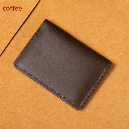 ultra thin cowhide card holder men and women