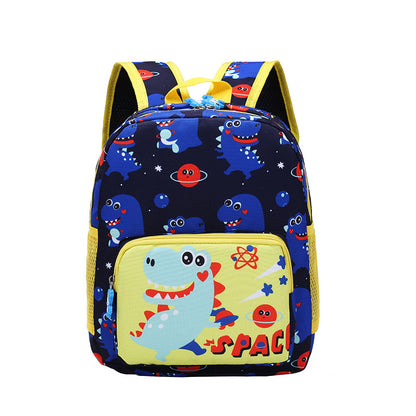 cartoon student schoolbag dinosaur nylon print childrens shoulders