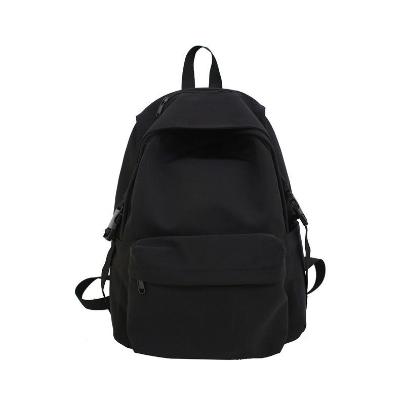 new japanese and korean early high school student bag nylon solid color waterproof lightweight backpack college students couple backpack