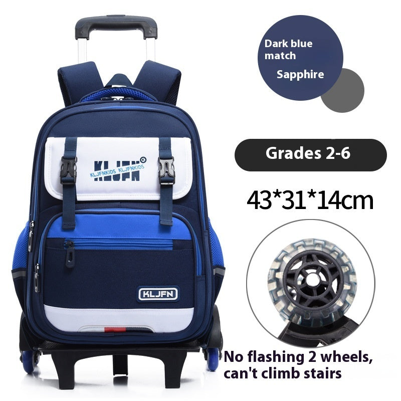 childrens trolley lightweight shoulder pad wear resistant large capacity spine protection backpack waterproof