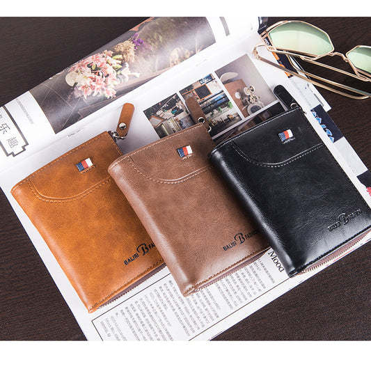 multi function and large capacity men pu wallet