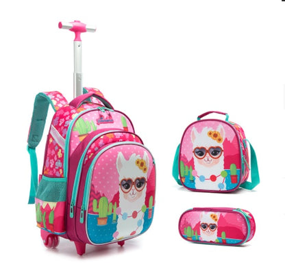 three piece trolley bag for primary school students