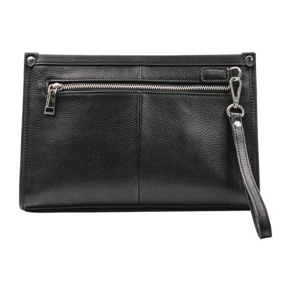 business first layer leather handbag fashion fingerprint lock male wallet