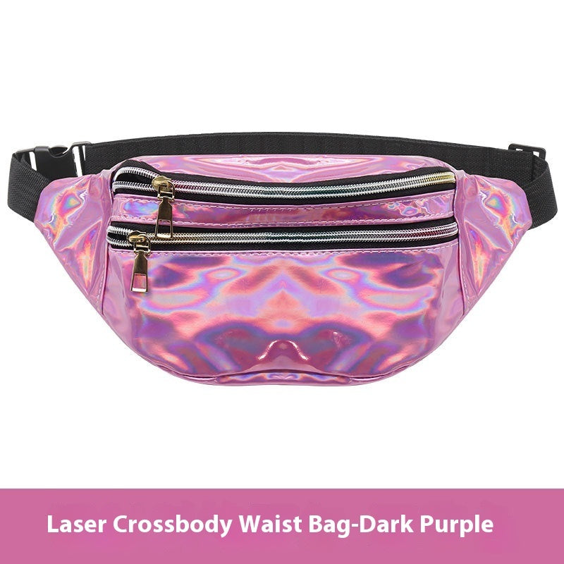 outdoor mens and womens waist pack sports fitness 7 color laser