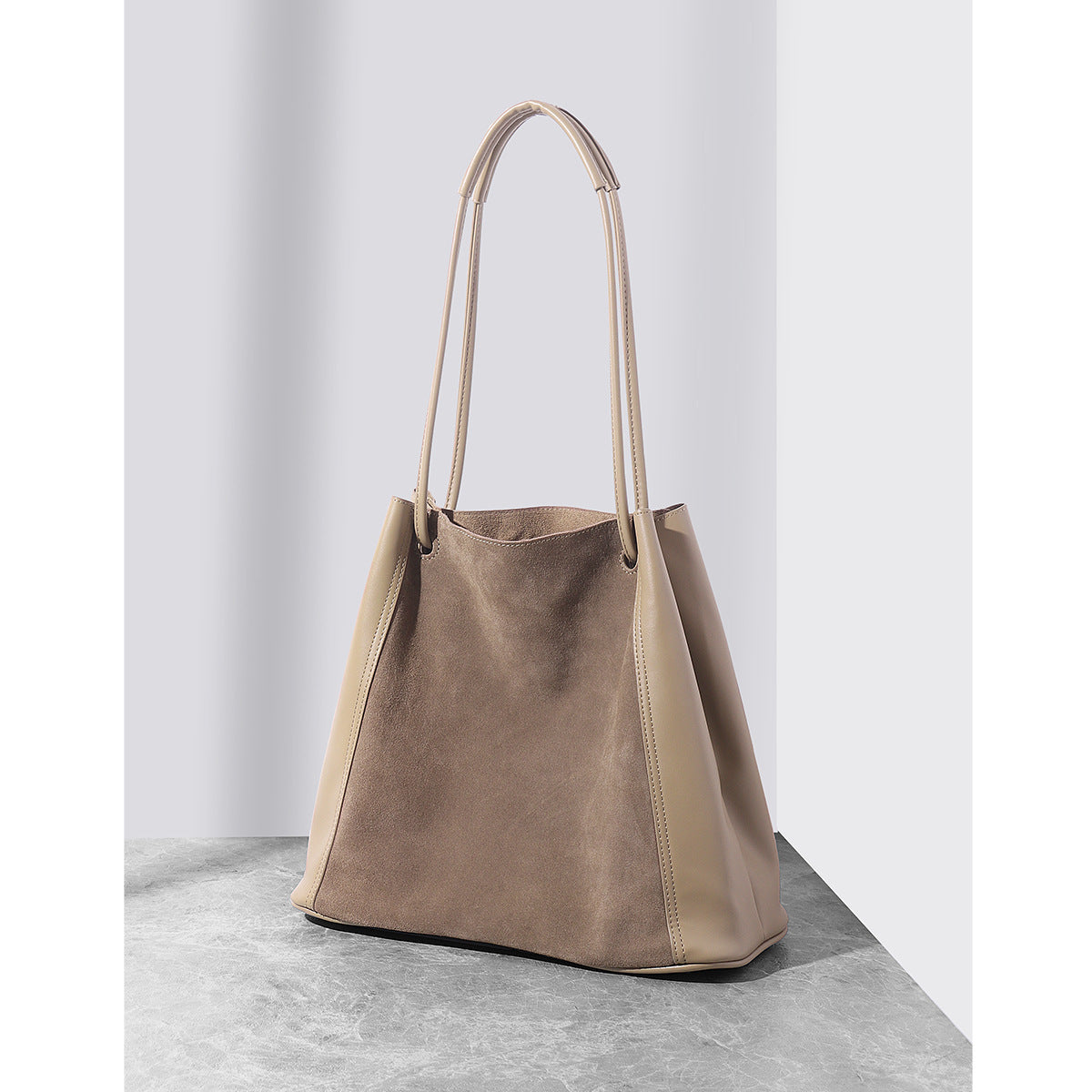 womens cowhide portable shoulder messenger bag