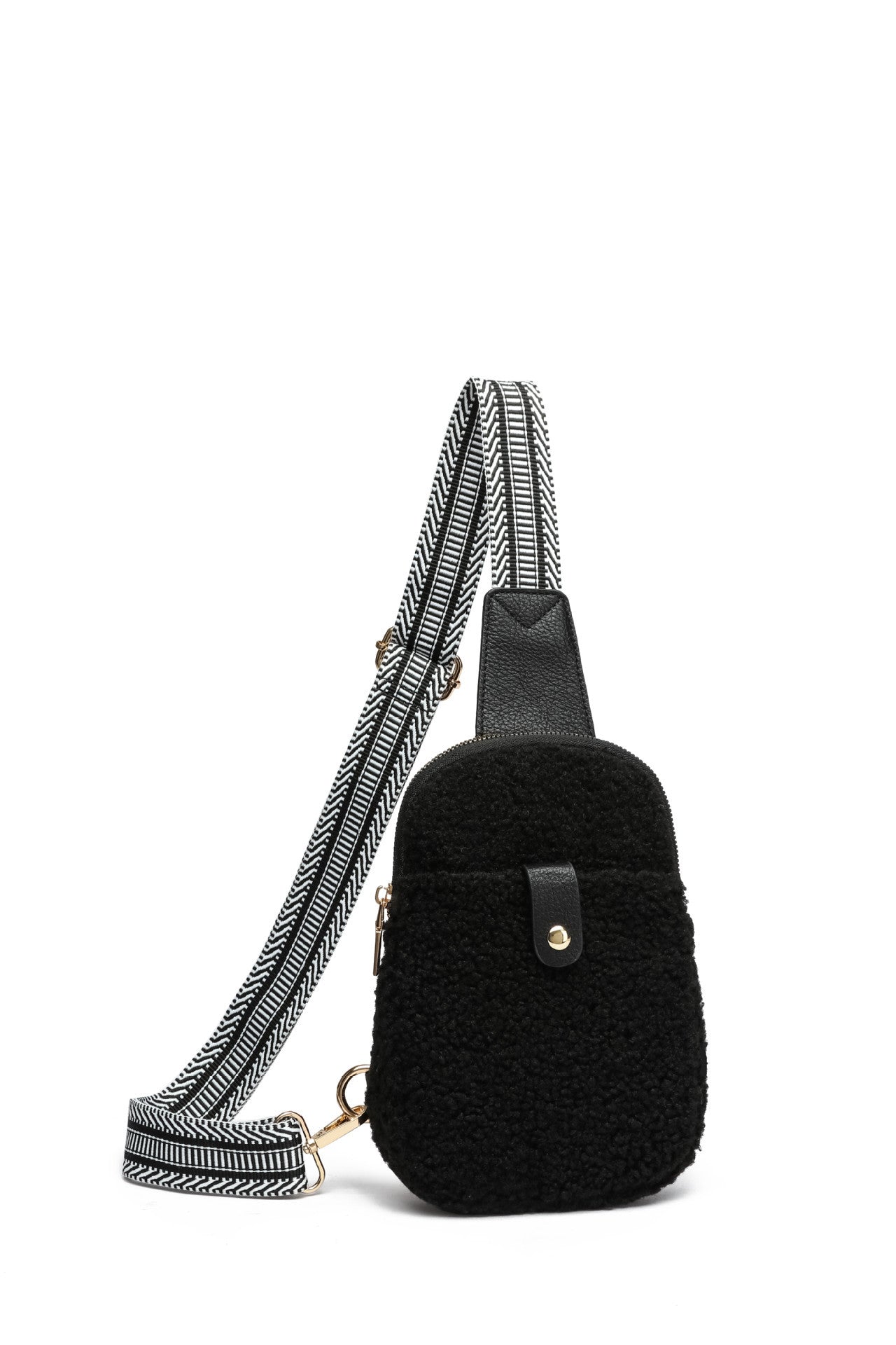 ethnic style shoulder strap crossbody casual fur bag
