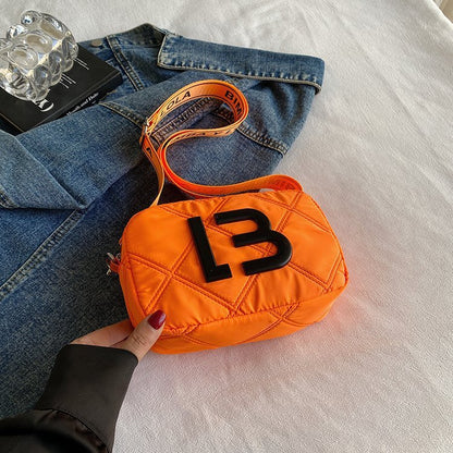 solid color small square bags women fashion underarm bag rhombic sewing shoulder messenger bags