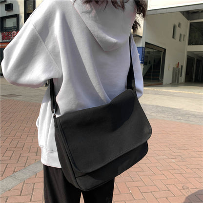 womens large capacity messenger shoulder canvas bag