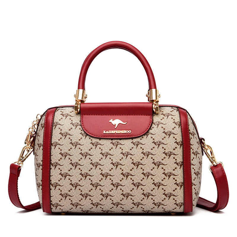 womens fashionable printed shoulder bag