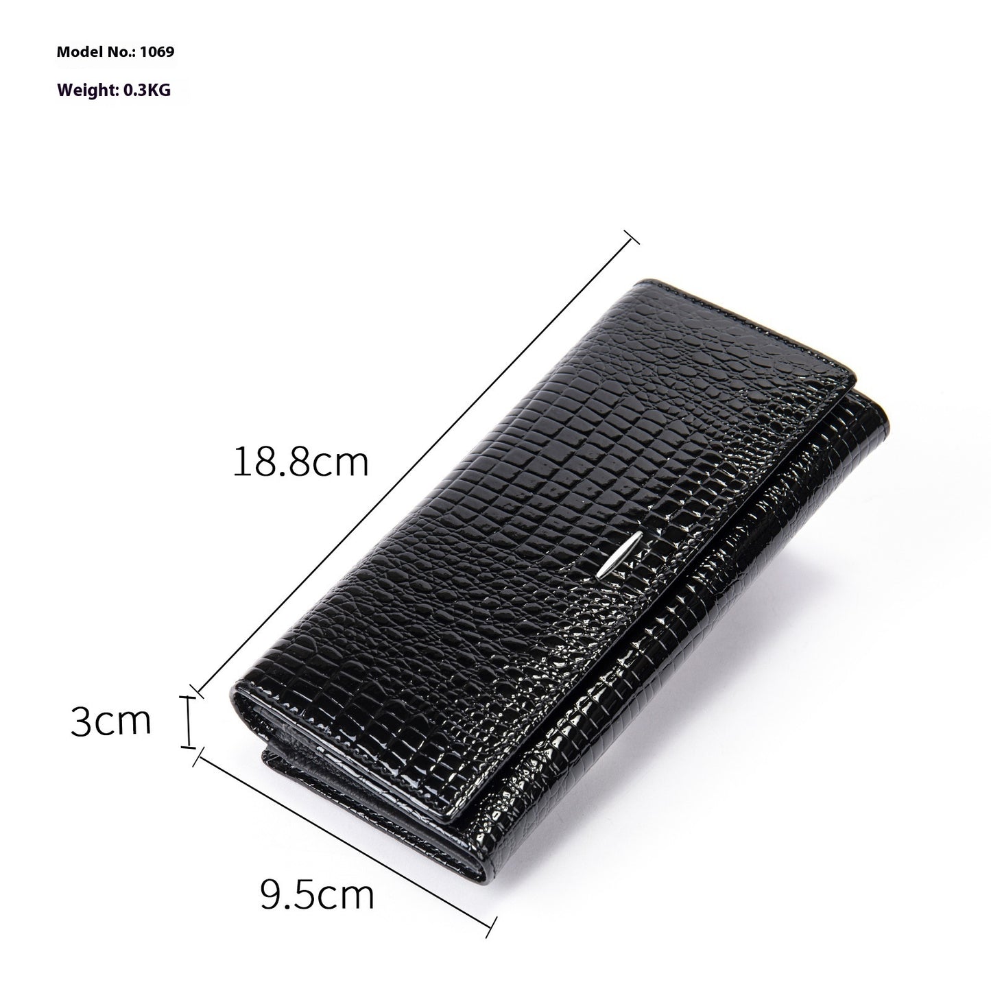 womens long genuine leather cowhide wallet