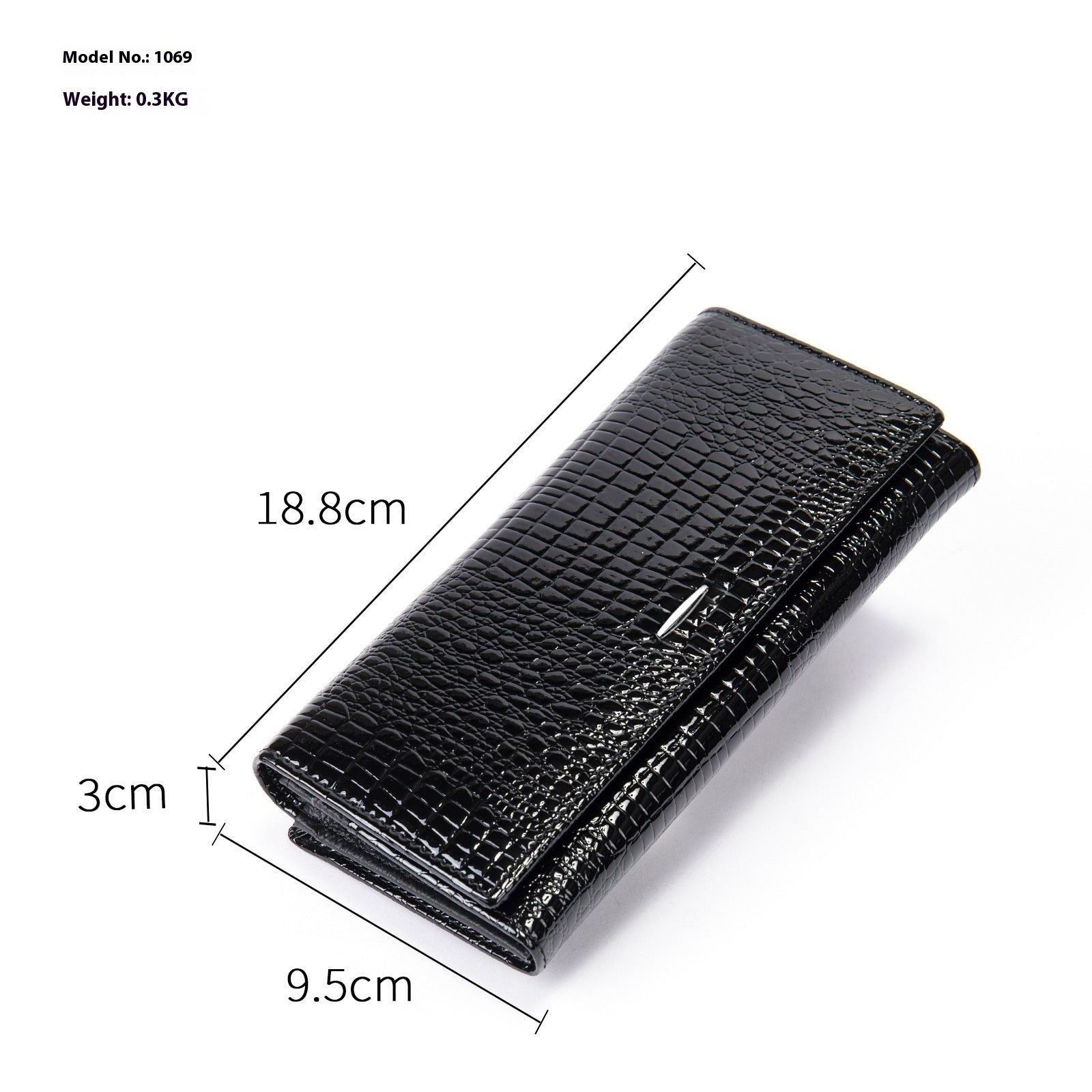 womens long genuine leather cowhide wallet