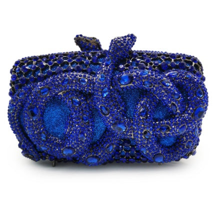 python diamond studded dinner bag magnetic clasp chain clutch