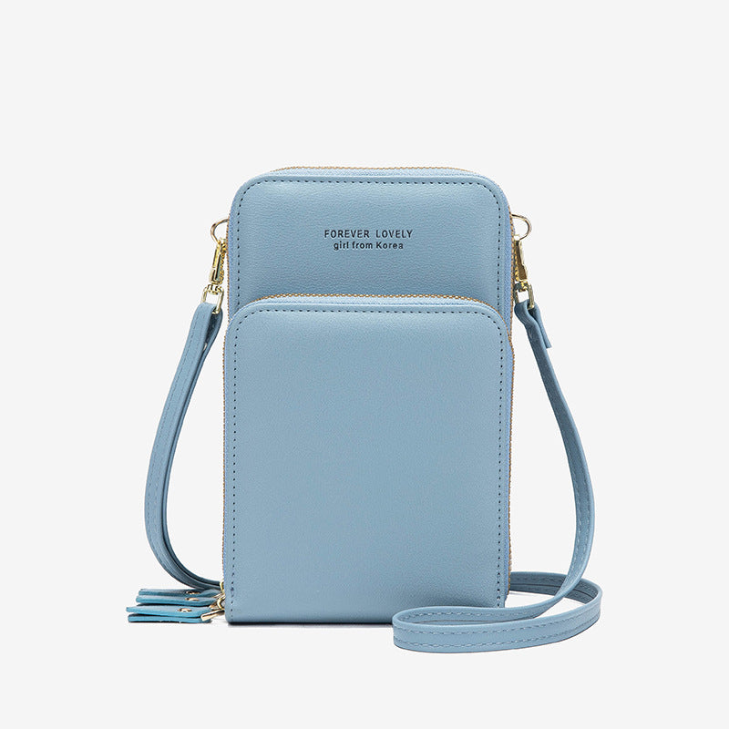 crossbody bag women tri fold pockets phone bags