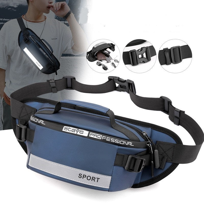 reflective waist bags men crossbody bag pack for travel walking running hiking cycling