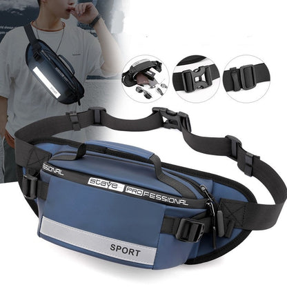 reflective waist bags men crossbody bag pack for travel walking running hiking cycling