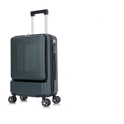 front and rear opening universal wheel trolley case