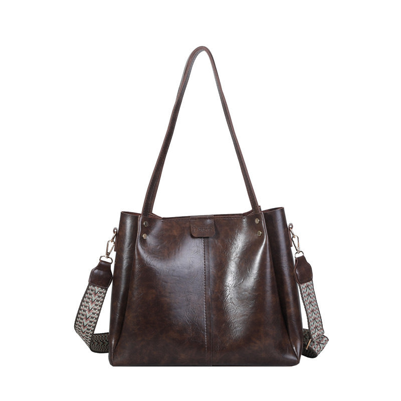 large capacity crossbody retro patchwork