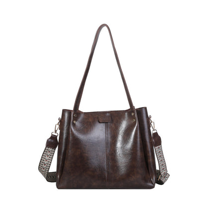 large capacity crossbody retro patchwork