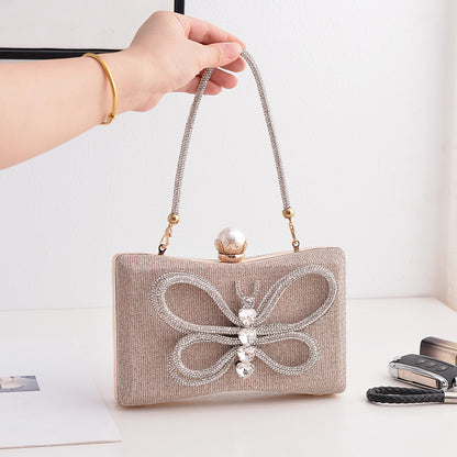 womens fashion all matching graceful bow dinner bag