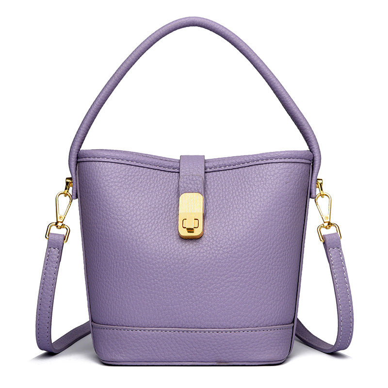 Fashionable Minimalist Multi-layer Single Shoulder Bag Niche Versatile Soft Leather