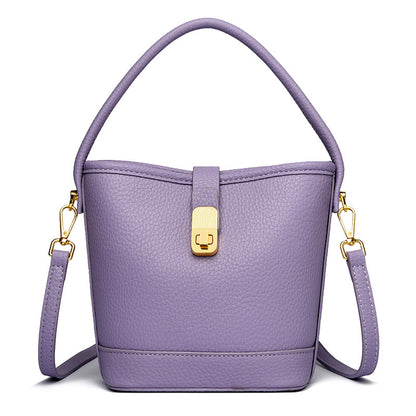 Fashionable Minimalist Multi-layer Single Shoulder Bag Niche Versatile Soft Leather