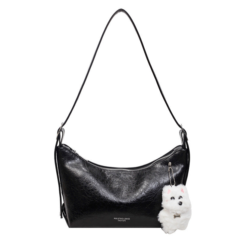 Solid-color Minimalist Elegant Underarm Single-shoulder Crossbody Bag
