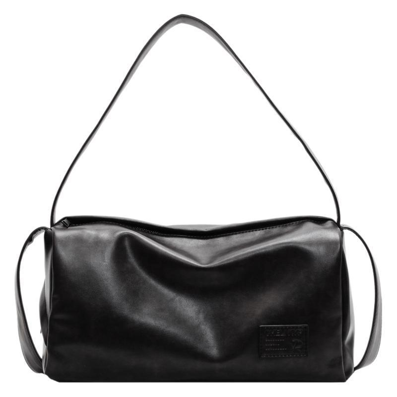 womens soft surface trendy textured one shoulder bag large capacity