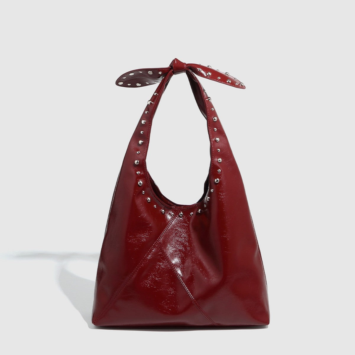 tote bag rivet bow underarm bag womens bucket bag